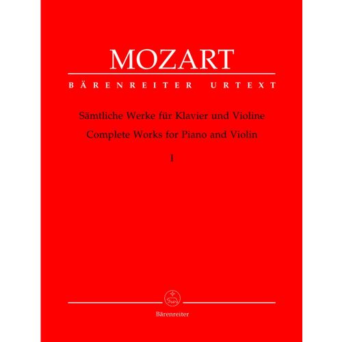 BARENREITER MOZART W.A. - COMPLETE WORKS VOL.1 - VIOLIN, PIANO