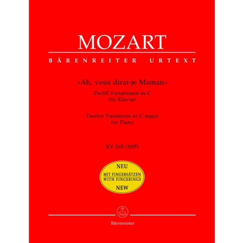 BARENREITER MOZART W.A. - AH, VOUS DIRAI-JE MAMAN KV 265 (300E) - PIANO