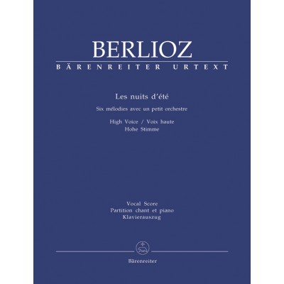 BARENREITER BERLIOZ H. - LES NUITS D'ETE - VOIX ET PIANO
