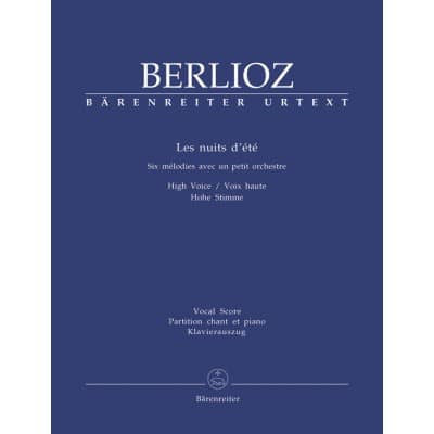 BERLIOZ H. - LES NUITS D'ETE - VOIX ET PIANO