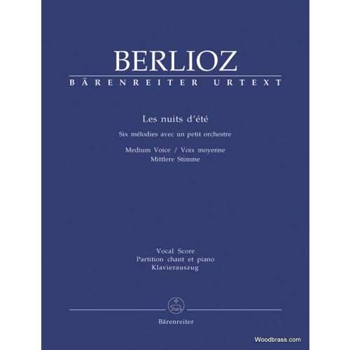 BERLIOZ HECTOR - LES NUITS D'ETE - CHANT & PIANO