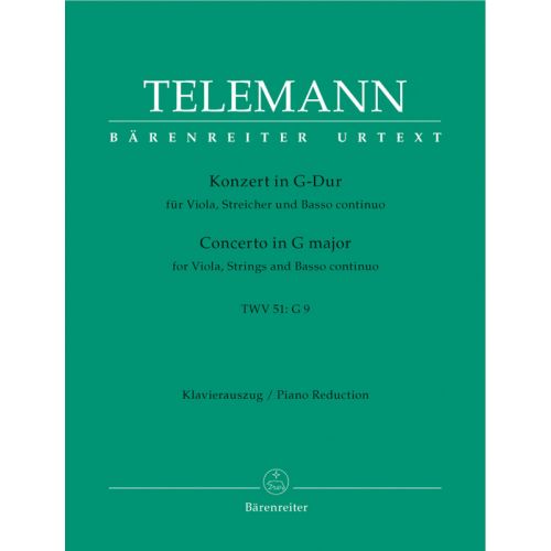 TELEMANN - CONCERTO SOL MAJEUR TWV 51: G9 