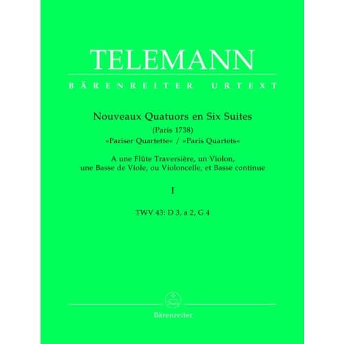 TELEMANN G.P. - NOUVEAUX QUATUORS EN 6 SUITES 