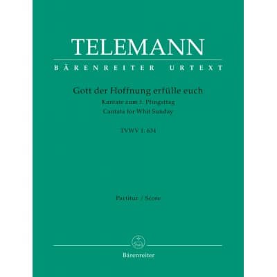 TELEMANN G.P. - GOTT DER HOFFNUNG ERFULLE EUCH TVWV 1:634 - SCORE