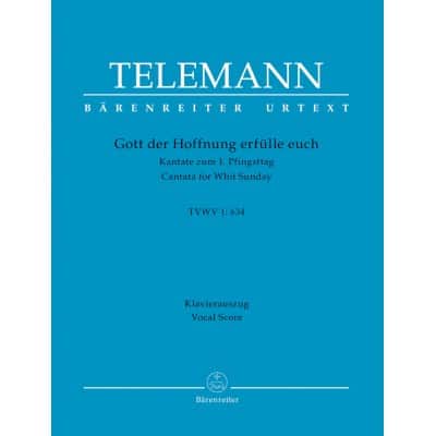 TELEMANN G.P. - GOTT DER HOFFNUNG ERFULLE EUCH TVWV 1:634 - VOCAL SCORE