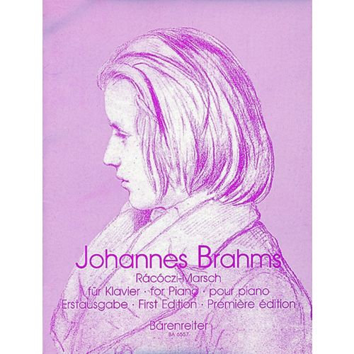 BRAHMS JOHANNES - RACOCZI MARCH FOR PIANO - FIRST EDITION - PIANO