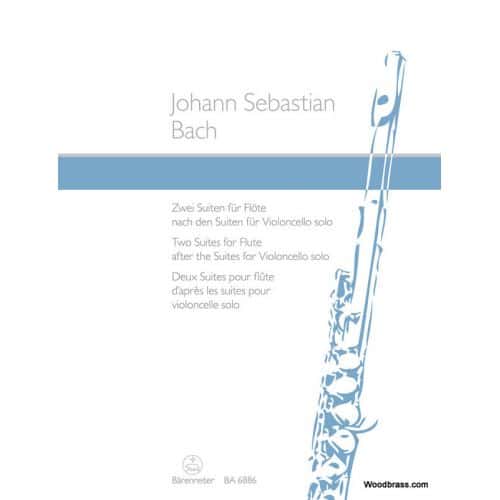 BACH J.S. - TWO SUITES FOR FLUTE BWV 1007 & 1009