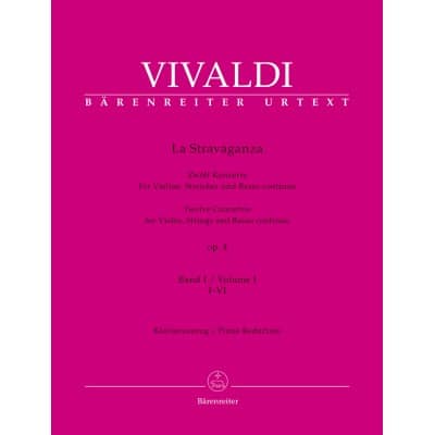 VIVALDI ANTONIO - LA STRAVAGANZA OP.4 VOL.1 - VIOLON & PIANO