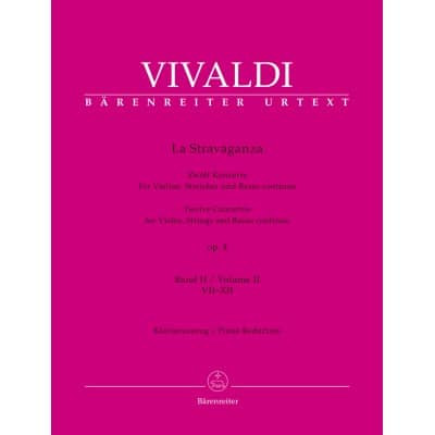 VIVALDI ANTONIO - LA STRAVAGANZA OP.4 VOL.1 - VIOLON & PIANO