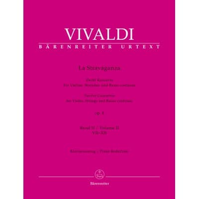 VIVALDI ANTONIO - LA STRAVAGANZA OP.4 VOL.2 - VIOLON & PIANO