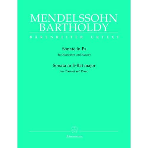 MENDELSSOHN BARTHOLDY F. - SONATE IN ES - KLARINETTE, KLAVIER