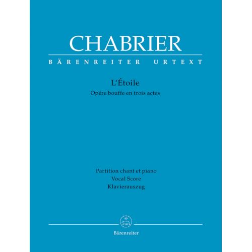 CHABRIER - L'ETOILE - VOCAL SCORE