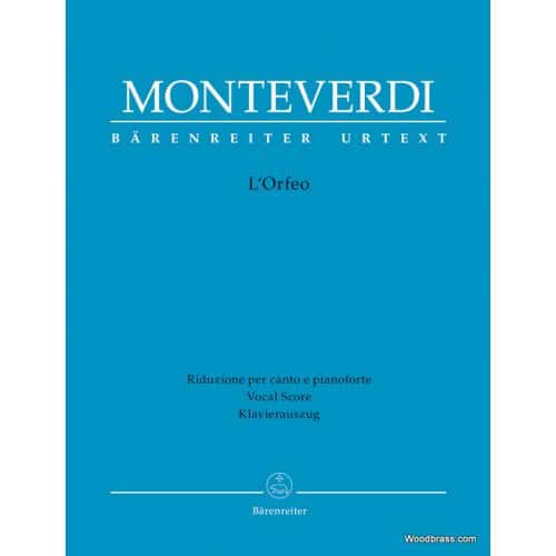 MONTEVERDI C. - L'ORFEO - VOCAL SCORE