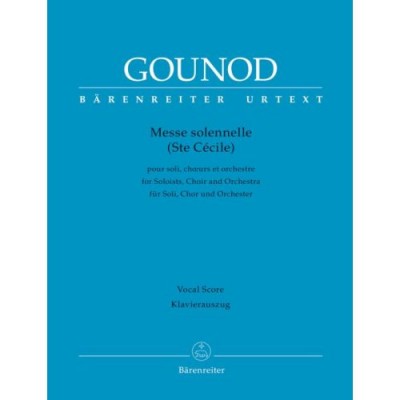 GOUNOD CHARLES - MESSE SOLENNELLE (SAINTE CECILE) - VOCAL SCORE