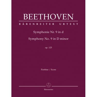 BEETHOVEN L.V - SYMPHONIE NR. 9 IN D-MOLL OP. 125 - SCORE 