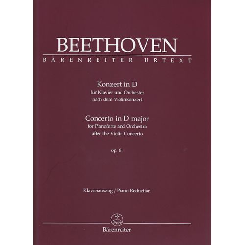 BARENREITER BEETHOVEN - KONZERT IN D OP.61