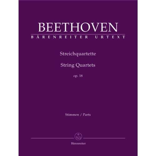 BARENREITER BEETHOVEN L.VAN - STREICHQUARTETTE OP.18 N°1-6 - QUATUOR A CORDES