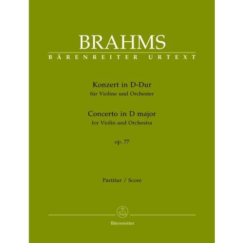 BRAHMS JOHANNES - CONCERTO IN D MAJOR FOR VIOLIN AND ORCHESTRA OP. 77 - VIOLIN AND ORCHESTRA