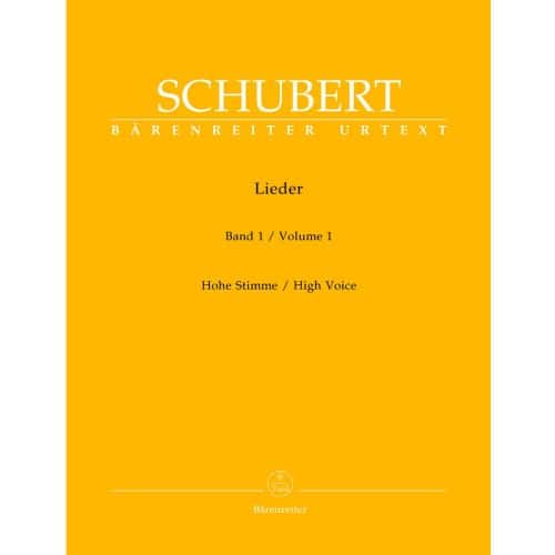 SCHUBERT FRANZ - LIEDER VOL.1 - HIGH VOICE, PIANO