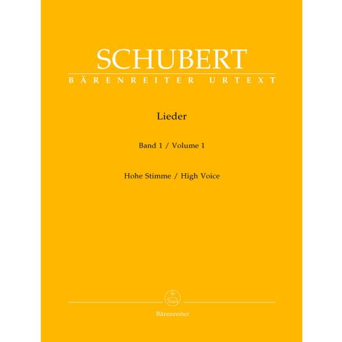 SCHUBERT FRANZ - LIEDER VOL.1 - HIGH VOICE, PIANO