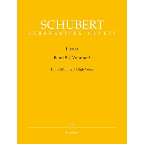 BARENREITER SCHUBERT F. - LIEDER. VOL. 5 - VOIX HAUTE