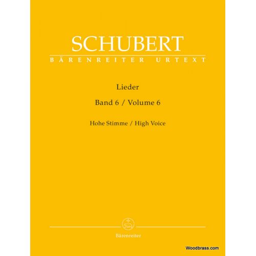 SCHUBERT F. - LIEDER VOL.6 - HIGH VOICE