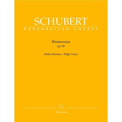SCHUBERT F. - WINTERREISE OP.89 D 911 - HIGH VOICE, PIANO