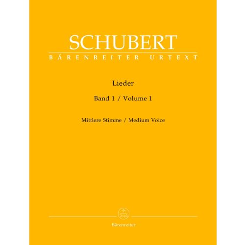 BARENREITER SCHUBERT FRANZ - LIEDER VOL.1 - MEDIUM VOICE, PIANO