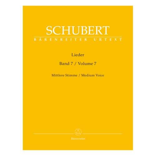 SCHUBERT F. - LIEDER VOL. 7 - MEDIUM VOICE