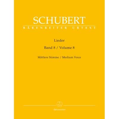 SCHUBERT FRANZ - LIEDER VOL.8 - VOIX MOYENNE