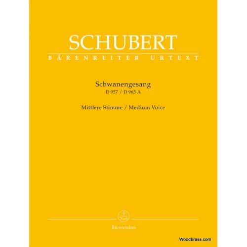 SCHUBERT F. - SCHWANENGESANG D 957 / DIE TAUBENPOST D 965 A - MEDIUM VOICE