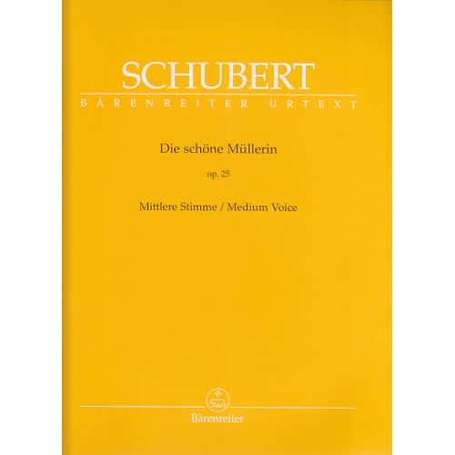 SCHUBERT F. - DIE SCHONE MULLERIN  - VOIX MOYENNE ET PIANO 