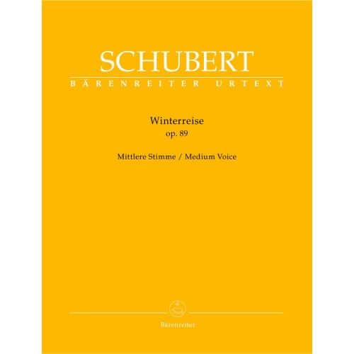 SCHUBERT F. - WINTERREISE OP.89 D 911 - MITTLERE STIMME, KLAVIER