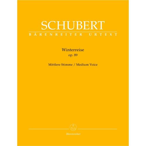 SCHUBERT F. - WINTERREISE OP.89 D 911 - MEDIUM VOICE, PIANO