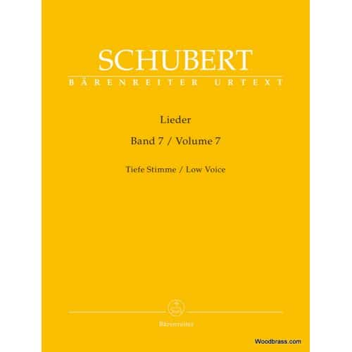 BARENREITER SCHUBERT FRANZ - LIEDER VOL.7 - TIEFE STIMME / LOW VOICE