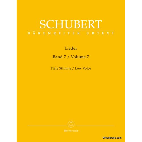 SCHUBERT FRANZ - LIEDER VOL.7 - TIEFE STIMME / LOW VOICE
