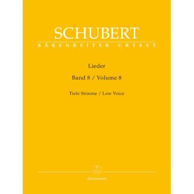 BARENREITER SCHUBERT FRANZ - LIEDER VOL.8 - VOIX BASSE & PIANO