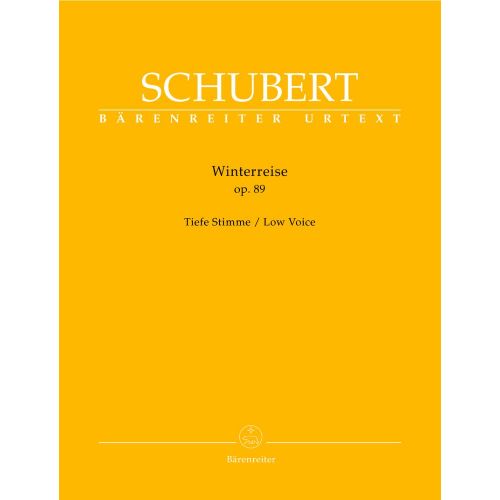 SCHUBERT F. - WINTERREISE OP.89 D 911 - LOW VOICE, PIANO