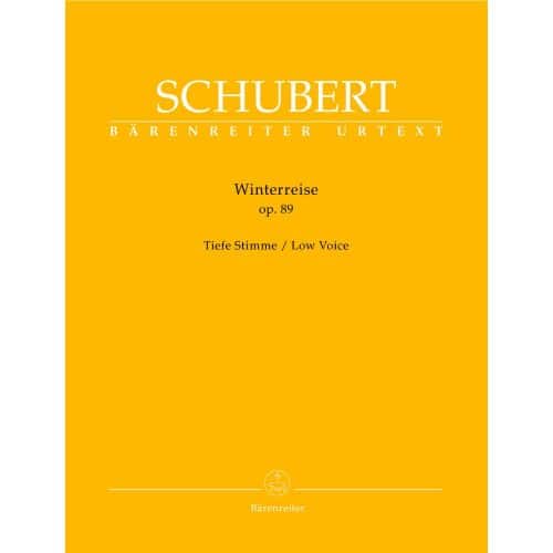 SCHUBERT F. - WINTERREISE OP.89 D 911 - VOIX BASSE, PIANO