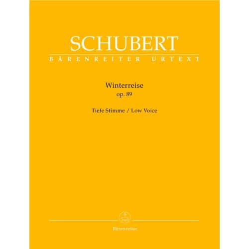 SCHUBERT F. - WINTERREISE OP.89 D 911 - LOW VOICE, PIANO
