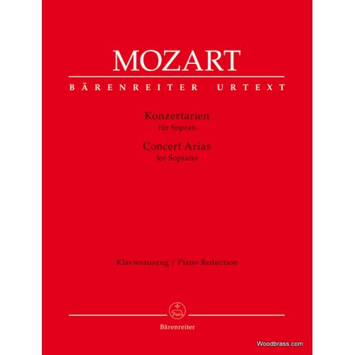 BARENREITER MOZART W.A. - CONCERT ARIAS FOR SOPRANO