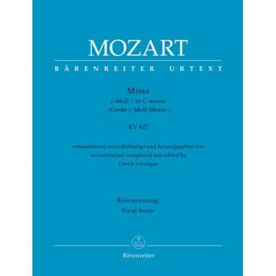 MOZART W.A. - MASS IN C MINOR KV 427 - VOCAL SCORE