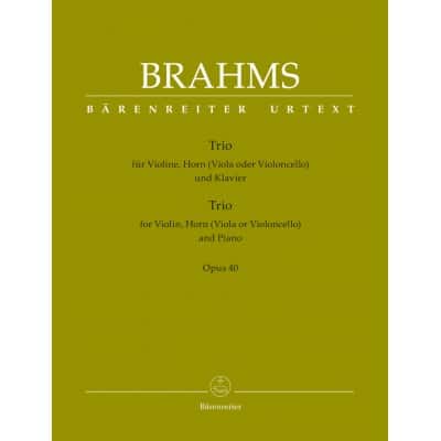 BRAHMS J. - TRIO OP.40 - VIOLON, COR ET PIANO