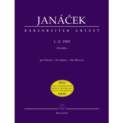 BARENREITER JANACEK LEOS - 1. X. 1905 SONATA - PIANO