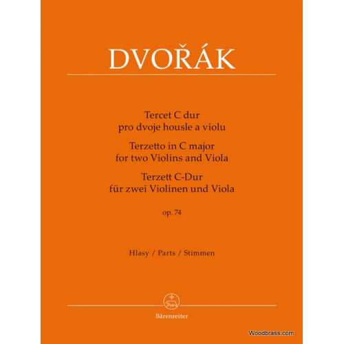DVORAK A. - TERZETTO IN C MAJOR OP.74 - PARTS