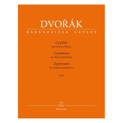 DVORAK A. - CYPRESSES B 11 - FOR TENOR & PIANO