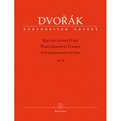 DVORAK A. - PIANO QUARTET IN D MAJOR OP.23