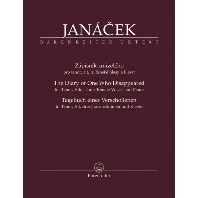 JANACEK LEOS - THE DIARY OF ONE WHO DISAPPEARED - TENOR, ALTO, 3 FEMALE VOICES & PIANO