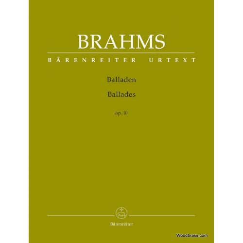 BRAHMS JOHANNES - BALLADES OP.10 - PIANO