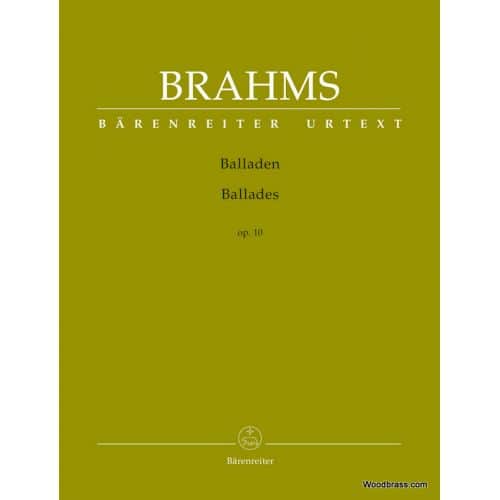 BRAHMS JOHANNES - BALLADES OP.10 - PIANO